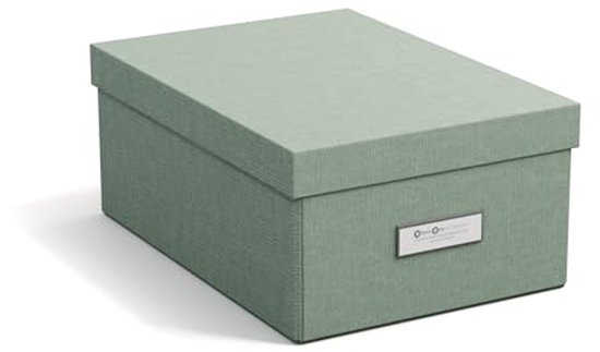 BIGSO BOX OF SWEDEN SVERKER Documentenbox voor documenten in A3-formaat, bureauplank met deksel