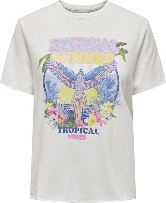 Only T-shirt Onllucy Reg S/s Top Jrs Noos 15215721 Bright White Dames Maat - S