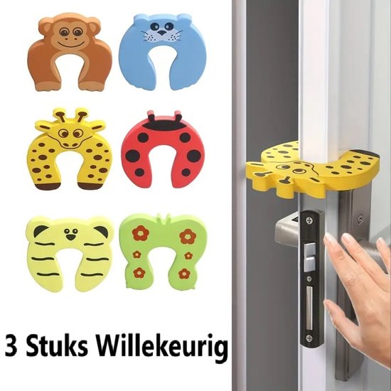 Deurstoppers Dier I Baby En Kind Deurbeschermers I Deurbescherming I Foam / Schuim I Dieren Deurstopper I 3 Stuks