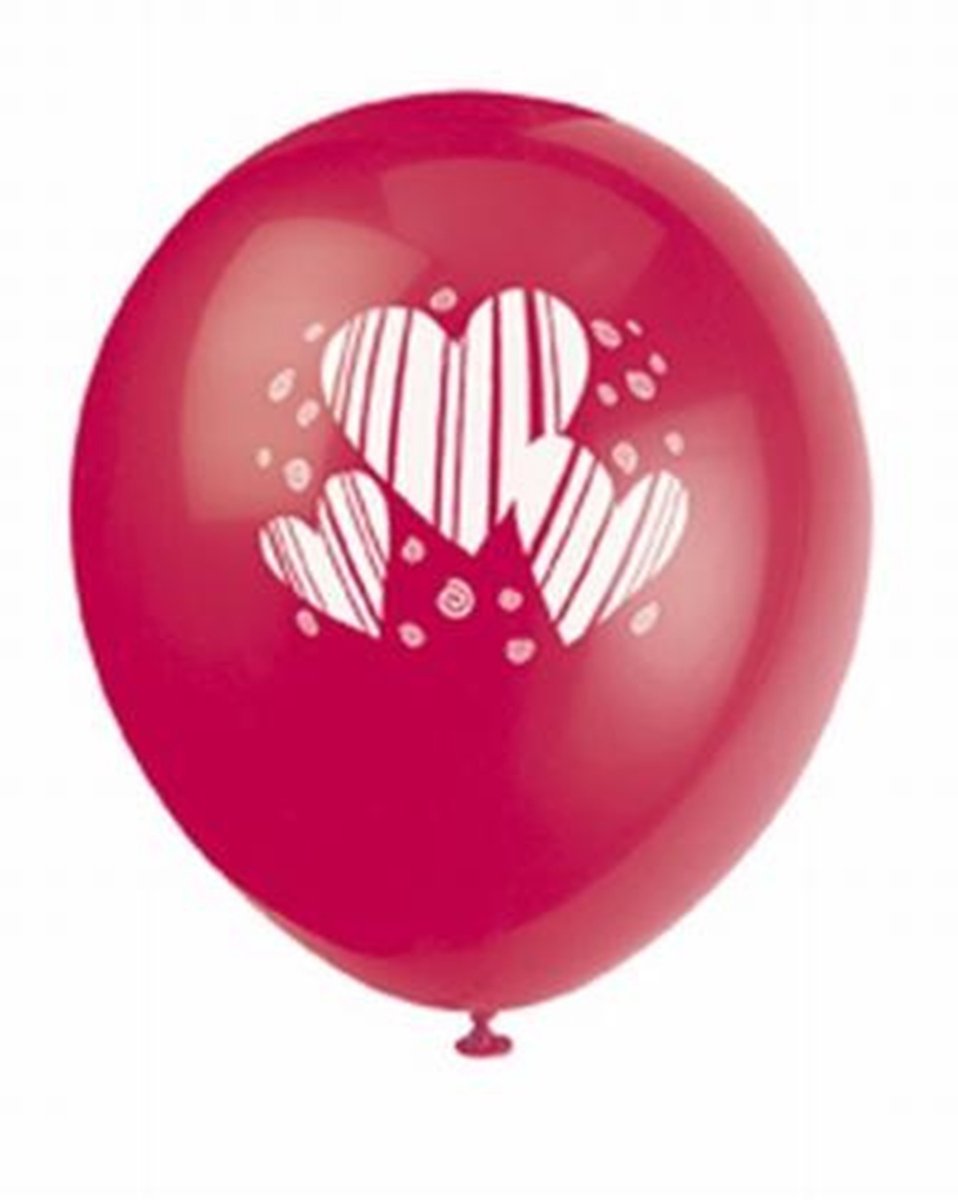 Ballonnen hart 8 stuks 30 cm