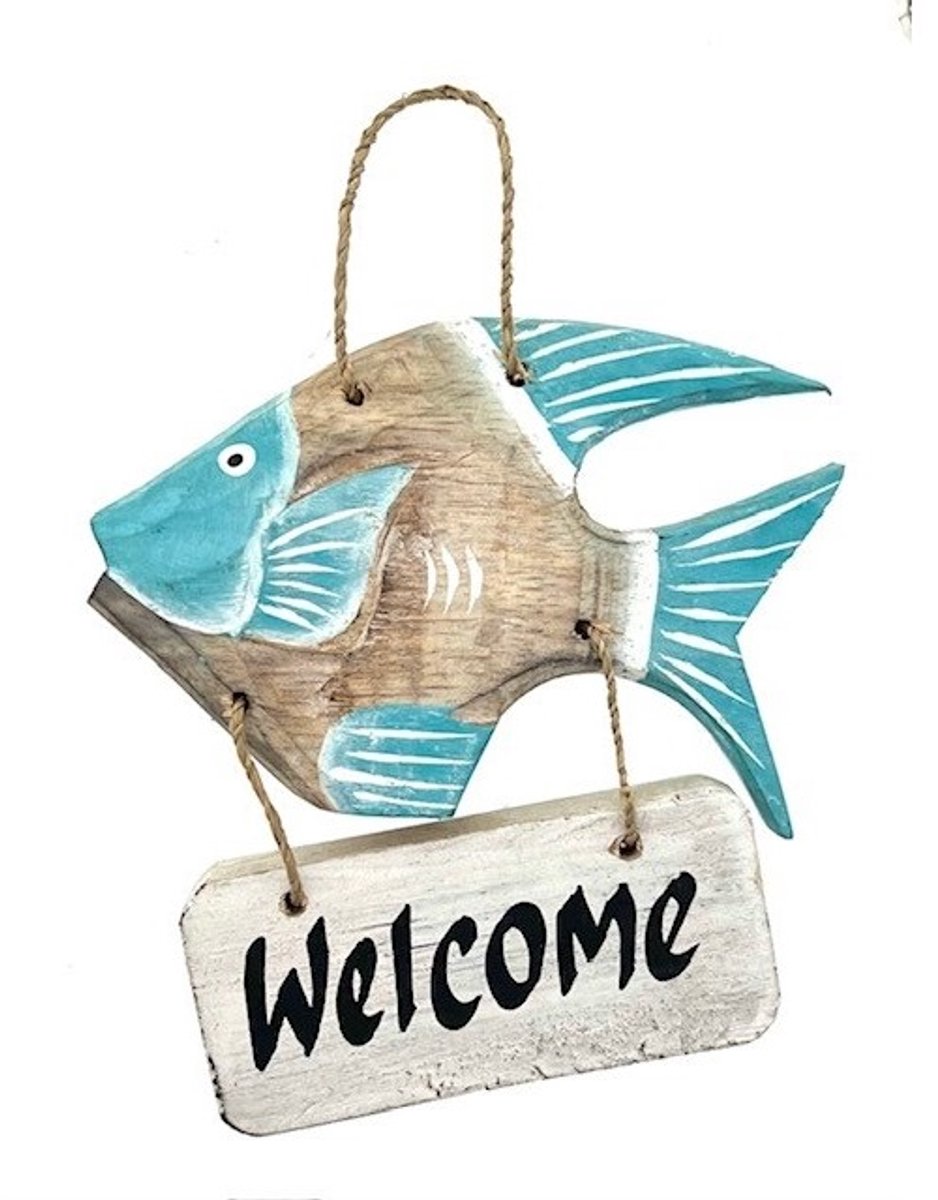 Guirlande Vis Caloi turq Welcome