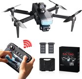 Bol.com Tedroka® KAI TWO Drone met Touchscreen scherm - 3-assige Gimbal - Onder 249g - 2x 25 min Accu 5G Transmissie 360º Obstak... aanbieding