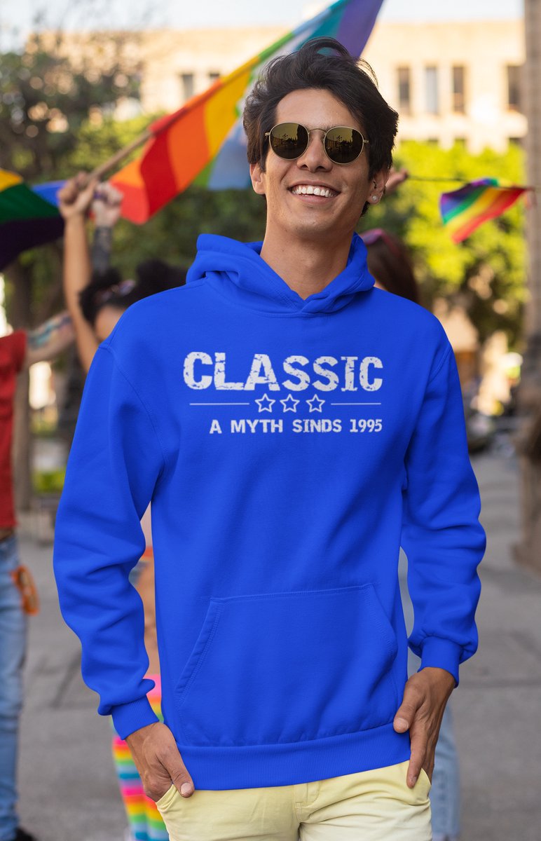 30 jaar verjaardagscadeau 1995 Verjaardagscadeau heren Blauwe Hoodie heren met capuchon Classic Hoodies