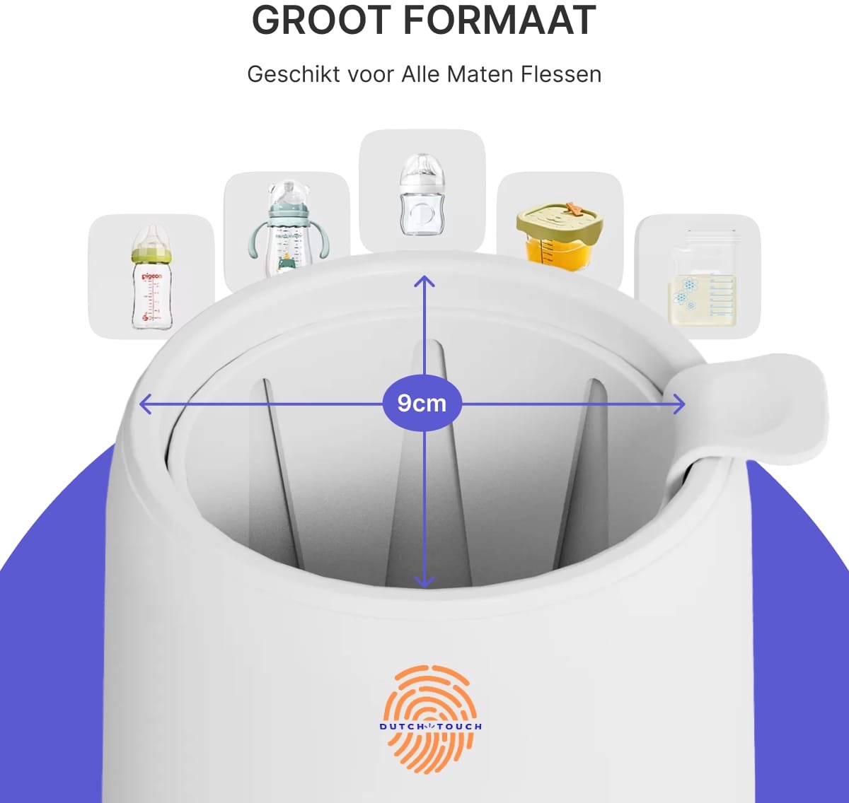 NL Touch Milk Buddy - 8 in 1 Flessenwarmer met sterilisator