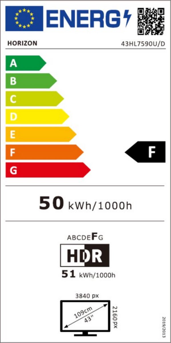 Horizon XT Line 43 inch 4K Ultra HD LED TV met Google TV - afbeelding 2
