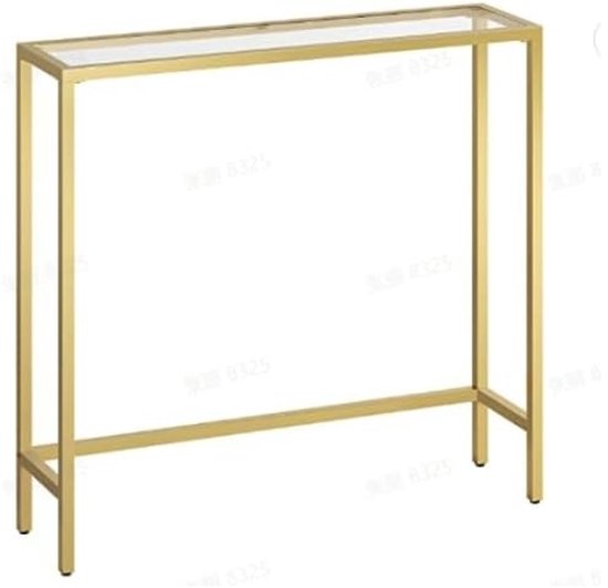 HOOBRO 75 cm smalle consoletafel, 3-laags sofatafel van gehard glas, kleine bijzettafel, moderne entree, entree, woonkamer, foyer, hal, slaapkamer, goud GD21XG01G1 HOOBRO 75 cm smalle consoletafel, 3-laags sofatafel van gehard glas, kleine bijzettafel, moderne entree, entree, woonkamer, foyer, hal, slaapkamer, goud GD21XG01G1