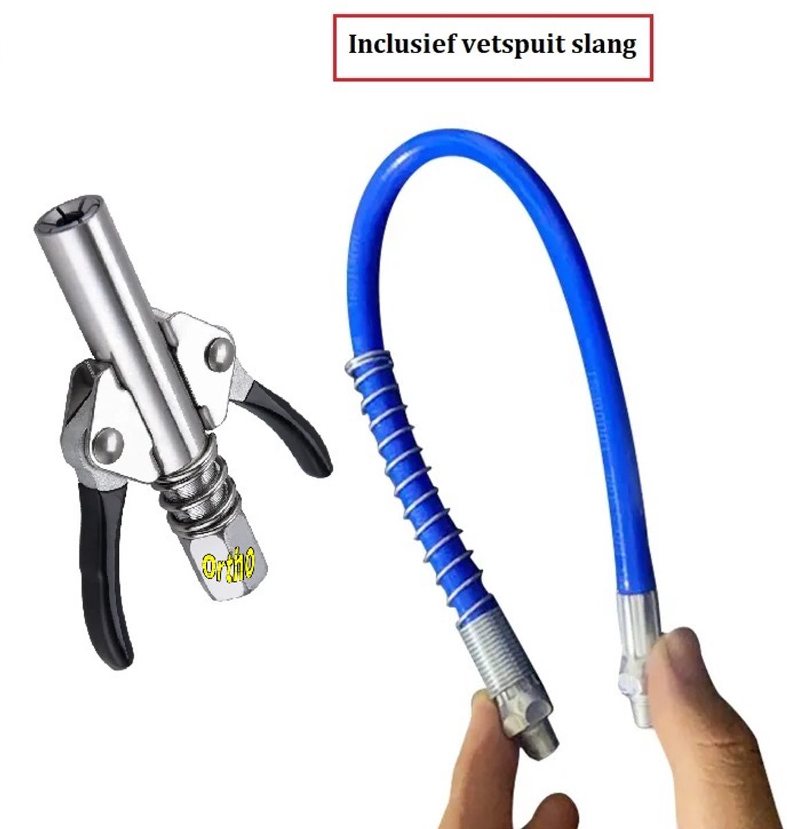 Ortho® - Koppeling voor vetspuit - Vetspuit Koppeling - Incl. slang - Vetkoppeling
