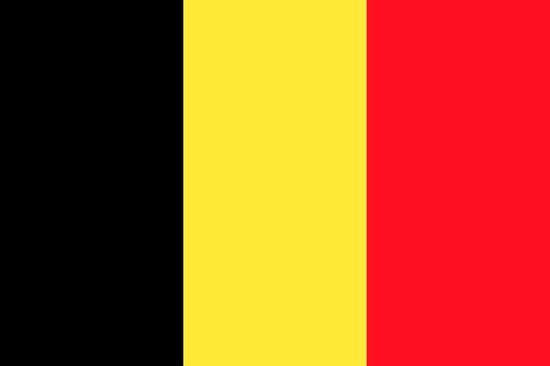 Drapeau Belgique - 90 x 150 cm - Noir / Jaune / Rouge