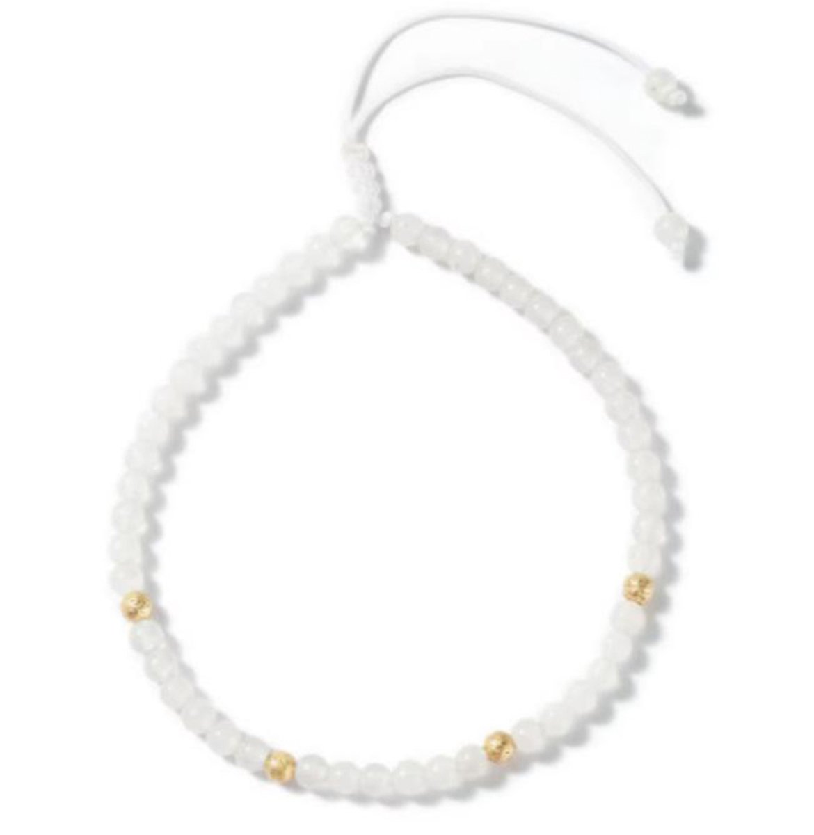 JP Family Jewelry - Enkelband - Edelsteen - Witte Jade - Verstelbaar