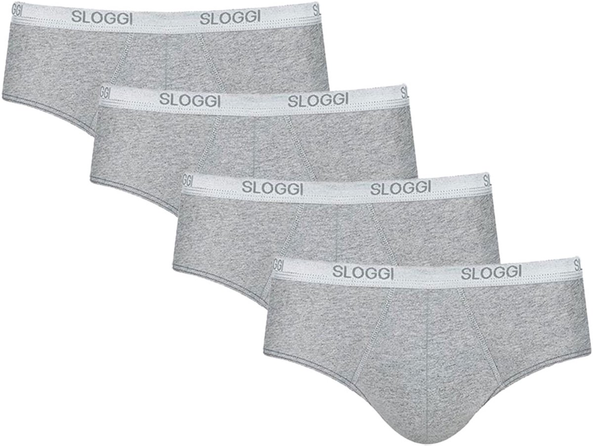 Sloggi men Basic Midi grijs 4-pack = 3+1 gratis