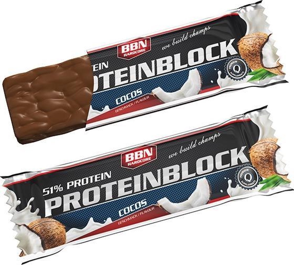 Goedkoopste Best Body Nutrition Hardcore Protein Block - 1 box - Macademia Nut