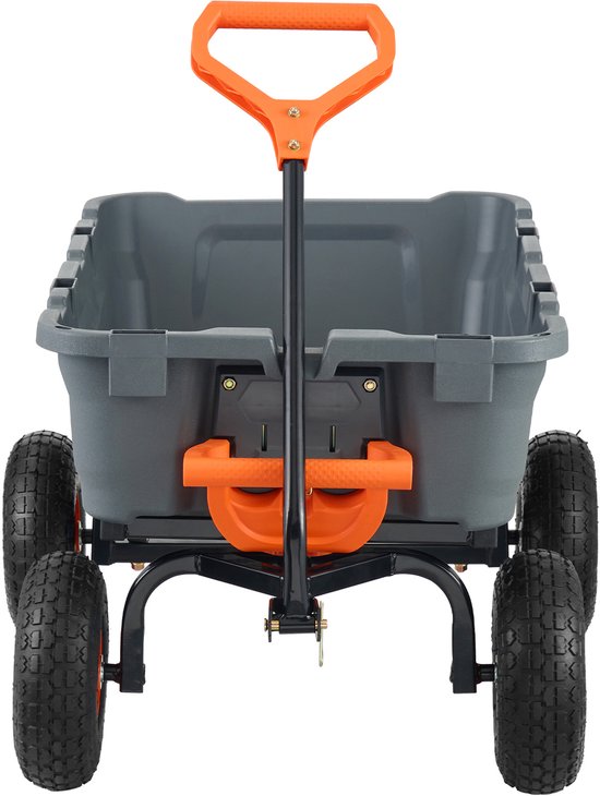 Tuinkar, 360kg Capaciteit - Polystaal Frame - Omkeerbare Handgreep met 25cm Banden van Draper — afbeelding 2