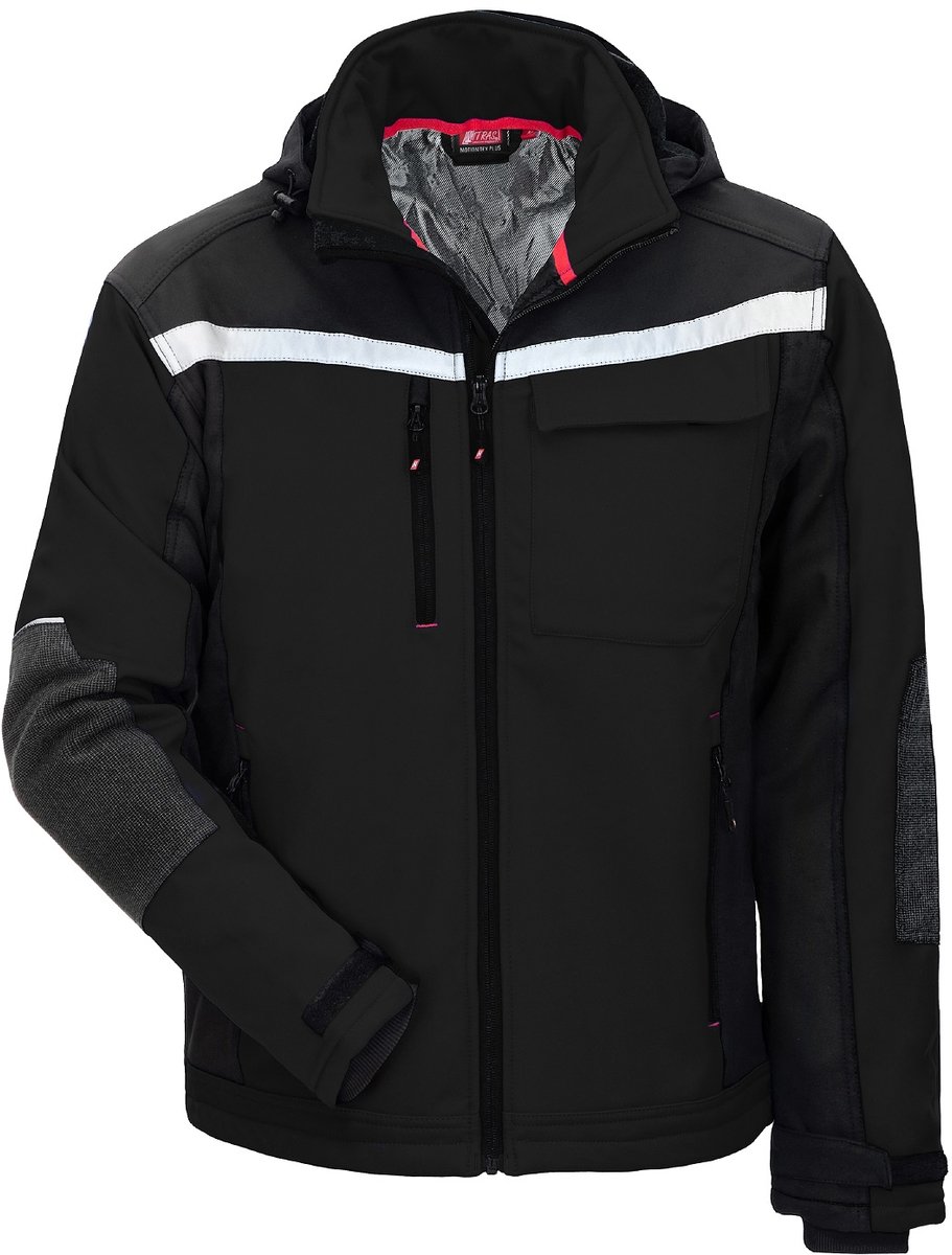 Nitras 7180 Softshell jas zwart maat XXL - Jack - Softshell