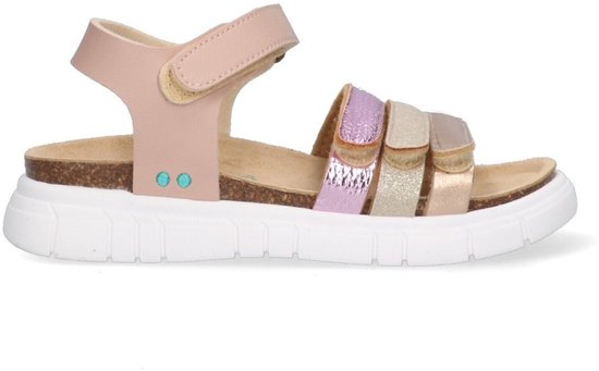 Sandales pour femmes plates pour Filles BunniesJR 225425-774 - Rose - Similicuir - Fermetures velcro