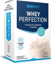 Body & Fit Whey Perfection - Proteine Poeder / Whey Protein - Eiwitshake - 336 gram (12 shakes) - Chocolade Brownie