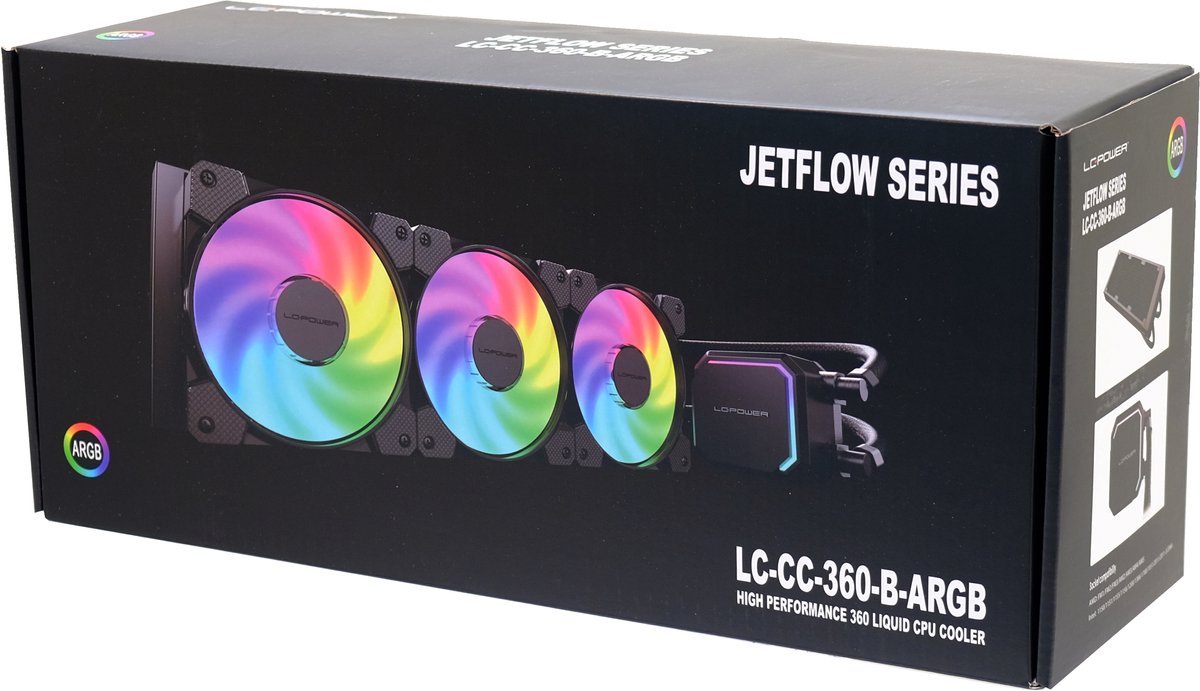 Power 360 Argb Waterkoeler (Black) - afbeelding 2