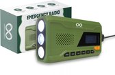 Bol.com Noodradio met Zonnepaneel en Handslinger | 4500 mAh Powerbank Bluetooth 5.0 Zaklamp SOS Sirene | Waterafstotend (IPX5) |... aanbieding