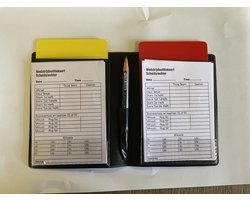Losse kaartenset: - Voetbal - Scheidsrechter - Rood/Geel