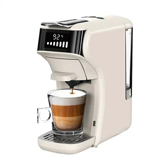 Cafetière Cleo - Machine à café à dosettes - Machines à café - Machine à Café - Thee - Capsules multiples - Chaud et froid - 6 en 1 - Crème