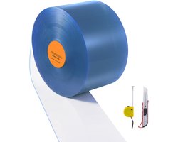 Strokengordijn, 150 Voet Lang, 8 Inch Breed, 0,08 Inch Dik, Transparante Gladde Plastic Deurstrips, PVC-Strokengordijndeur In Bulkrollen voor Magazijnen