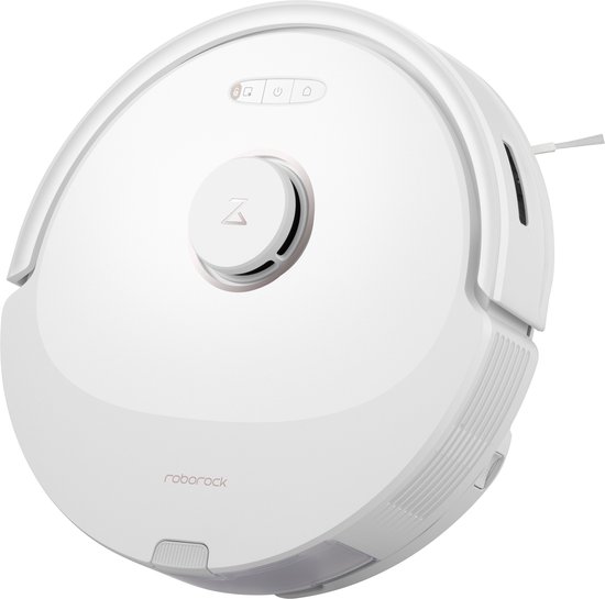 Foto: Roborock q8 max robotstofzuiger wit borstel dubbele reinigingskracht tech obstakel vermijden