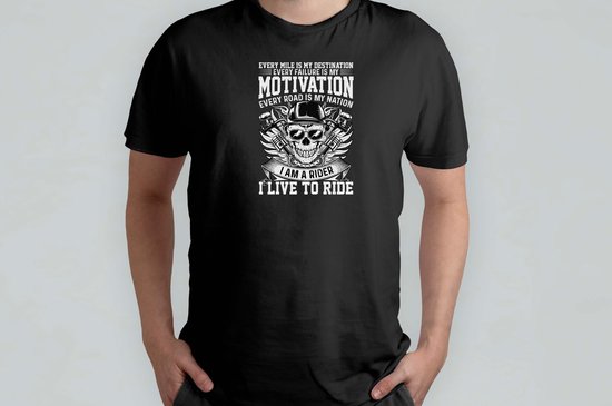 Foto: I am a rider i live to ride t shirt motorcyclelife dad papa rideordie bikervibes borntoride motorleven motorrijders tweewielen motorrit