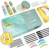 Merve® Lash Lift Kit & Brow Lift Kit - 2 in 1 Wimperlifting Set - Brow Lamination & Eyelash Lift Kit - Incl. Wimperserum, Lash Lift Lijm & Lotion - Make Up Lifting Set met 34 onderdelen