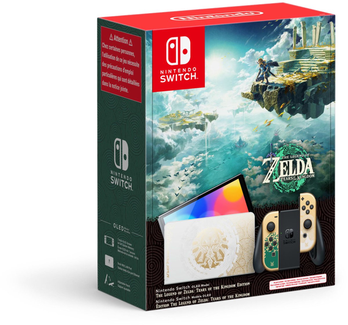 Nintendo Switch OLED Zelda: Tears of the Kingdom Editie thumbnail 4
