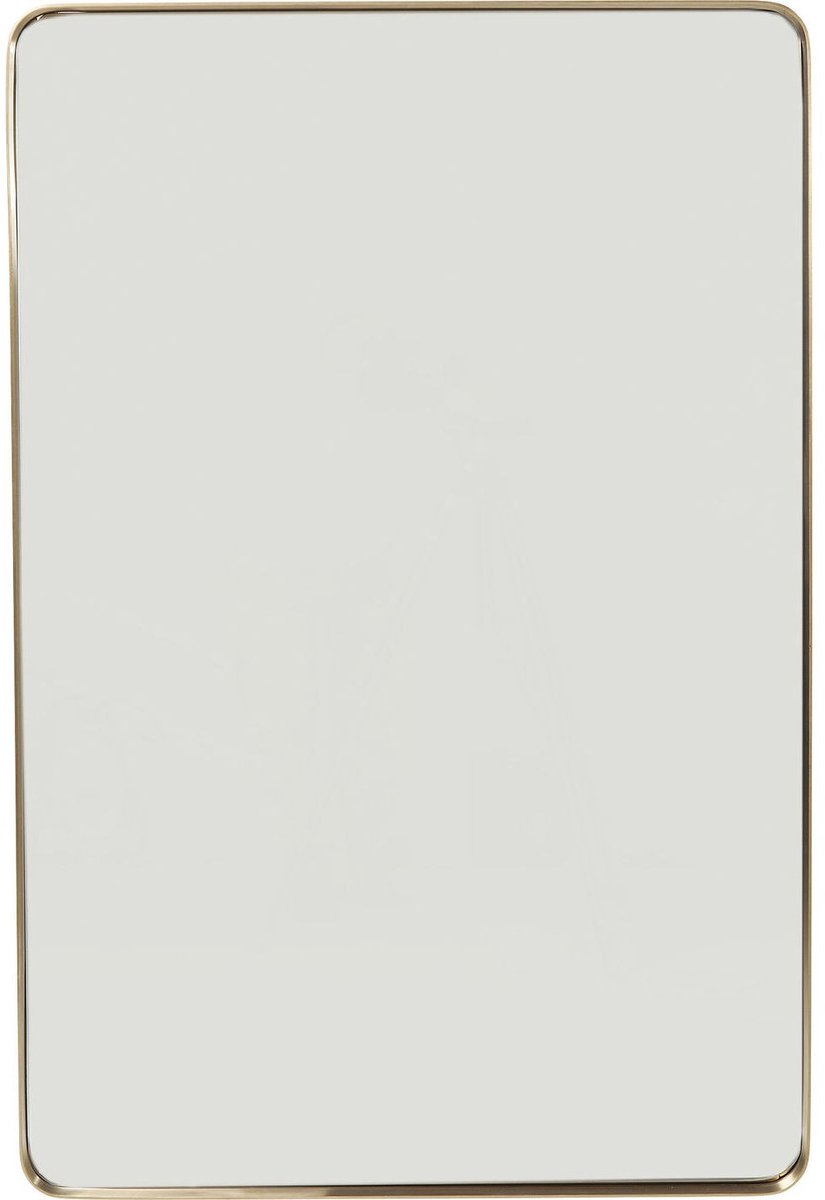 Kare Spiegel Curve Rectangular Brass 120x80cm