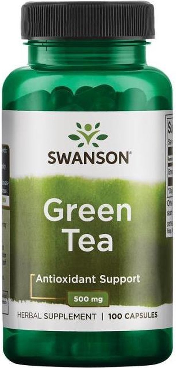 Goedkoopste Swanson health Green Tea 500mg - 100 capsules