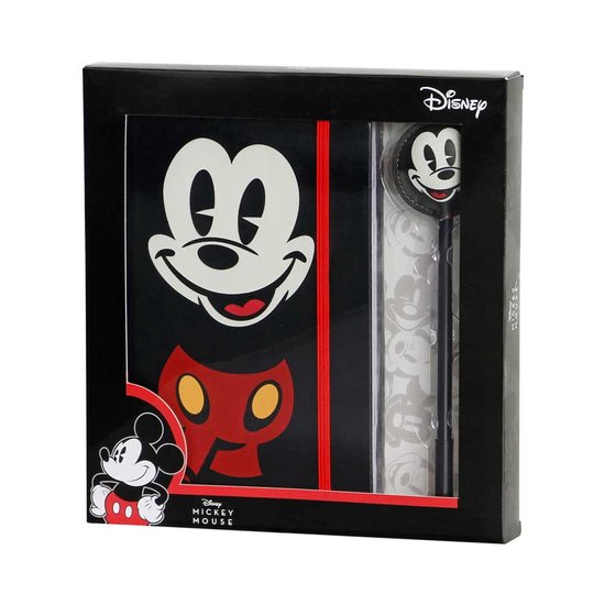 Characterania - Disney - Mickey Mouse - Agenda - Carnet de notes - Planificateur - Carnet de croquis et stylo à bille