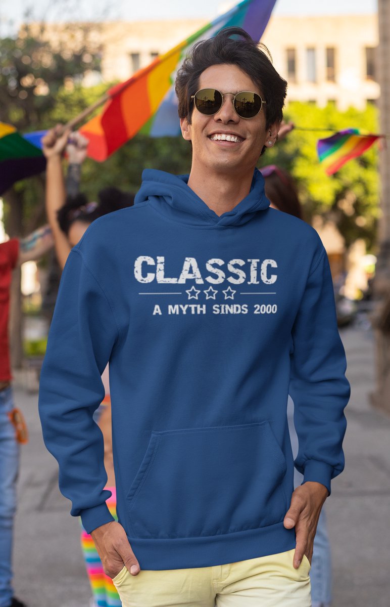 2000 Verjaardagscadeau heren Hoodie heren met capuchon Classic Hoodies Blauw