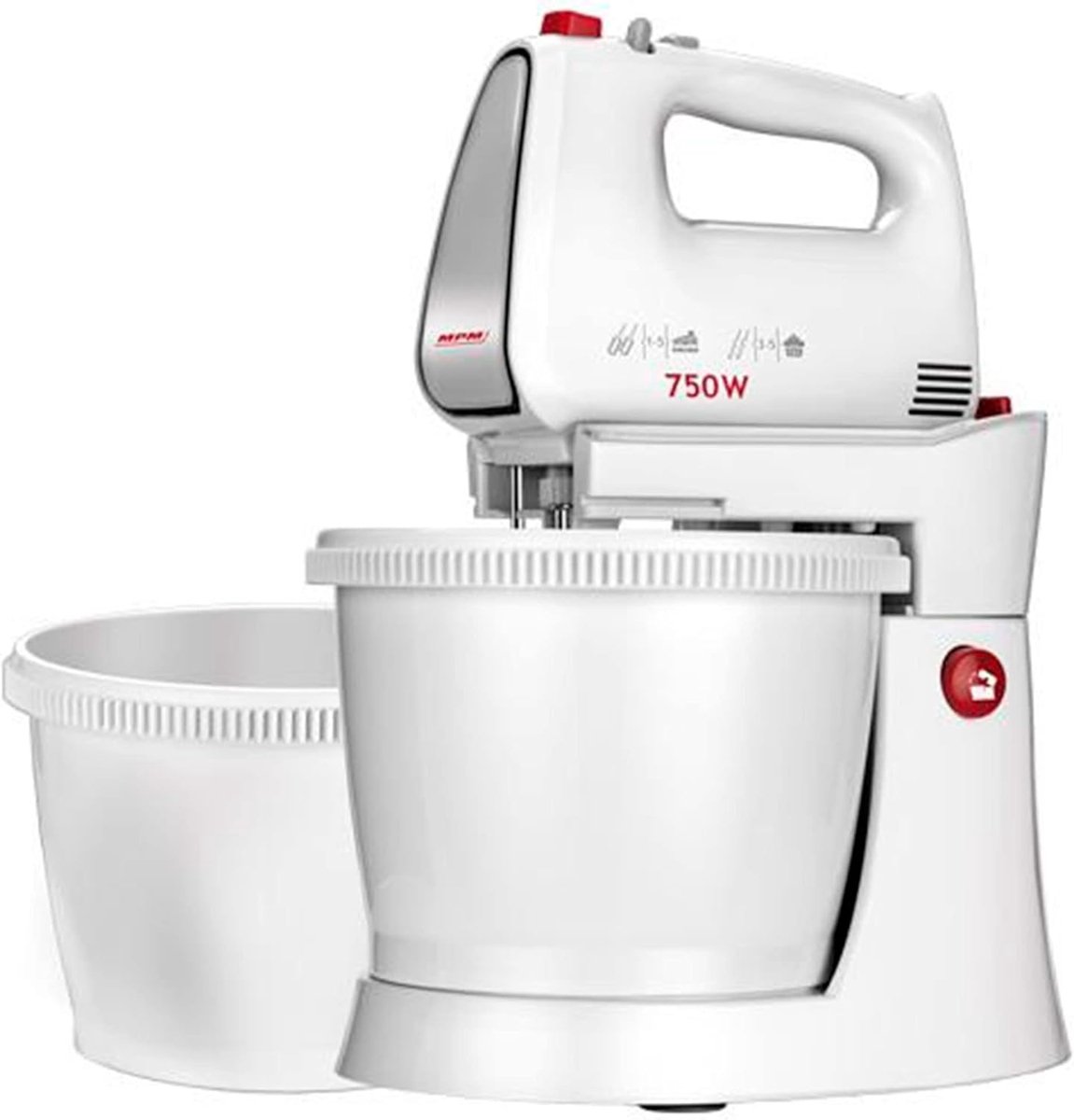 Mixer met 2 roterende kommen