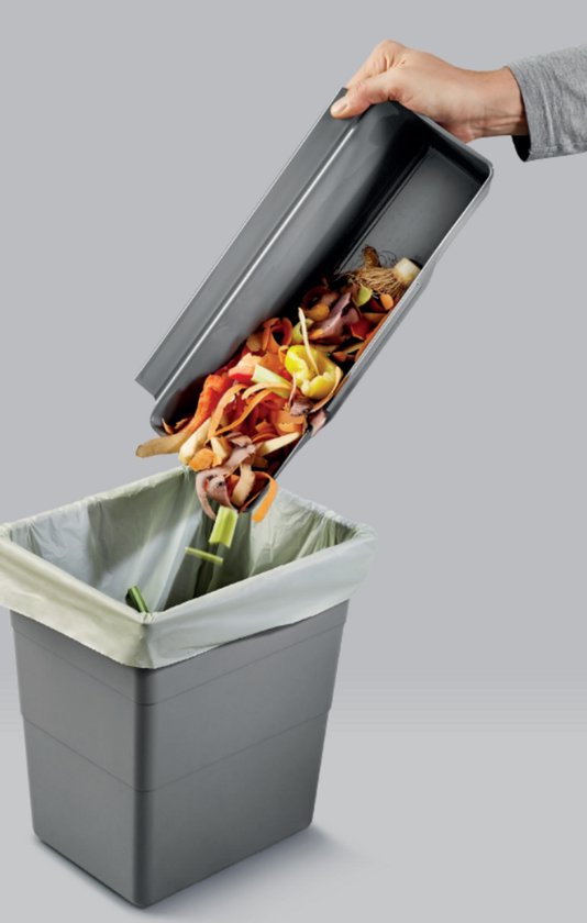 Metaltex - Clean Tex - Afvalbak aanrecht - Ophang Prullenbak - Keuken Prullenbak - 2,4 l van Merkloos — afbeelding 2