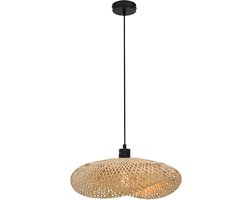 Olucia - SEZEN - Hanglamp - Bruin / Zwart - Vorm: Ovaal