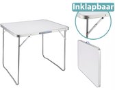 Aluminium Klaptafel Rechthoek - Opklapbare Campingtafel Eettafel - Inklapbare Opvouwbare Camping/Picknick/Balkon Tafel Vouwtafel - 80x60 CM