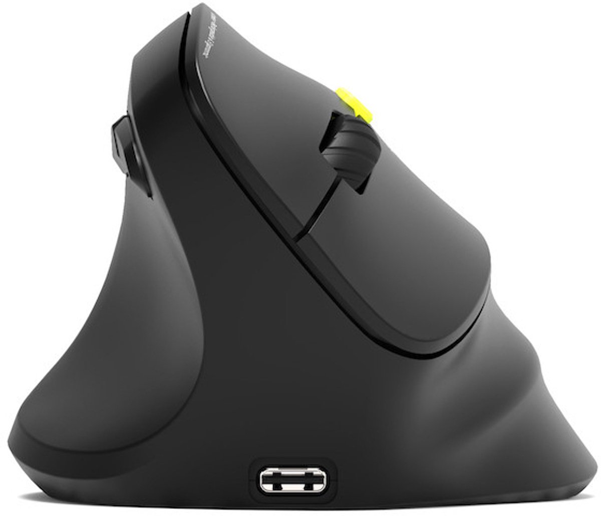 Port Designs 910008 – Muis - Linkshandig - RF & Bluetooth – 2400 DPI – Oplaadbaar – Zwart