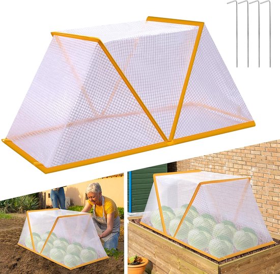 Housse De Protection Hivernale Pour Plantes En Pot - Lot De 2, Taille 50x45 Cm - Avec Tapis Coco Et Cordon De Serrage