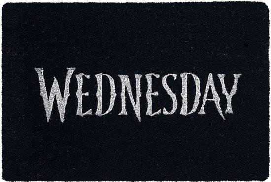Wednesday Wednesday Logo Unisex Deurmat - zwart/beige - Standard