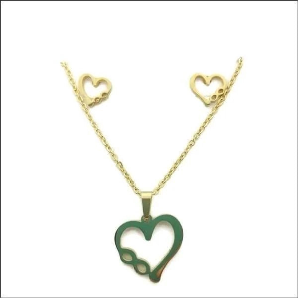 Aramat Jewels | Sieradensets | Liefdesbetovering Sieradenset in Roestvrij Staal | | | | | | | Verkleurd niet