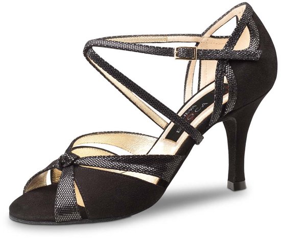 Elegante stiletto-hakken, modieuze open teen, Latijnse dansschoenen