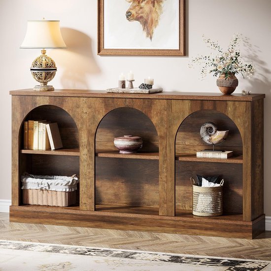 Loods 5 - Bijzettafel Nino keramiek 40 cm dark brown