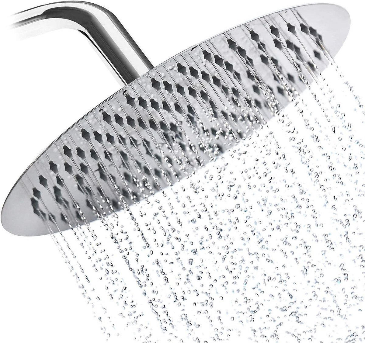 Vaste 10 Inch Ronde Regendouchekop - Ultra Dunne Overhead Douche voor Hoge Druk