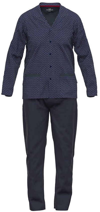 Pyjama homme Gotzburg Full button - Manhattan - 451580 - - 50 - Blauw