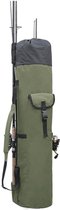 Sac à dos de pêche - Convient pour ranger les cannes à pêche - Sac de pêche - Sac de sport - Sac à dos - Sac week-end - Vert armée - Sac de pêche multifonctionnel - 123*34cm - Tissu Oxford 600D