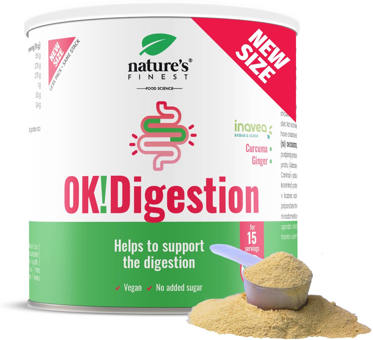 Goedkoopste Nature's Finest OK!DIGESTION - natuurlijke ondersteuning spijsvertering - baobab poeder - acacia gom - rozenbottel extract - curcuma - gember - spijsverteringscomfort verbeteren - gezonde darmen - vegan - zonder toegevoegde suikers
