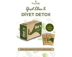 BonjourLife Thee - Groene Appel Dieet Detox Tea - Gemengd kruidenpoeder - Helpt bij afvallen in 1 maand - 30 zakjes