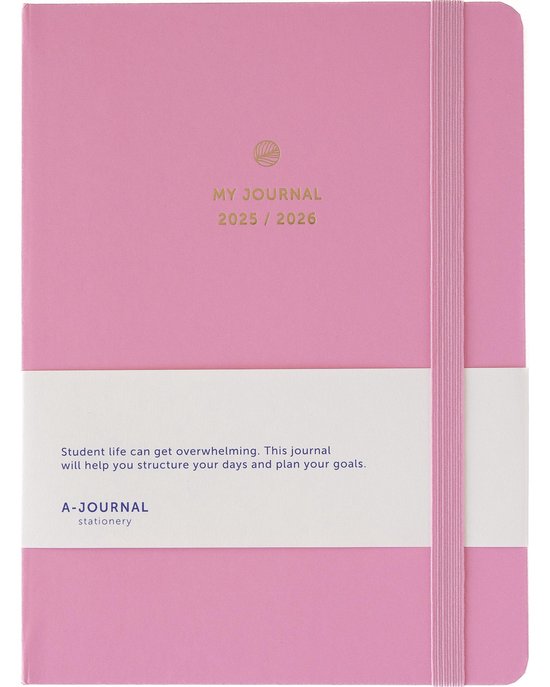 My Journal Schoolagenda 2025/2026 Roze
