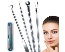 Blackhead Verwijderaar I 5-delige Mee-eters & Acne Verwijder Set I Anti Puistjes I Comedonenlepels…