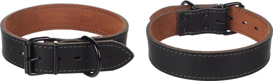 Collier pour chien Montana Zwart M 35-45 cm 35 mm